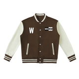 Wecrew Two-Tone Fleeced Varsity Jacket