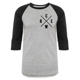 Wecrew Baseball T-Shirt - heather gray/black