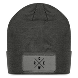 Wecrew Patch Beanie - charcoal grey