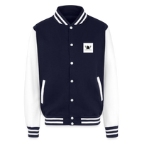 Wecrew Heavyweight Letterman Jacket - navy/white