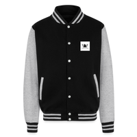 Wecrew Heavyweight Letterman Jacket - black/heather grey