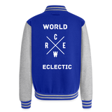 Wecrew Heavyweight Letterman Jacket - royal/heather grey