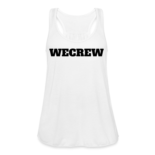 Women's Flowy work out  Tank Top - white