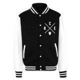 Wecrew Heavyweight Letterman Jacket - black/white