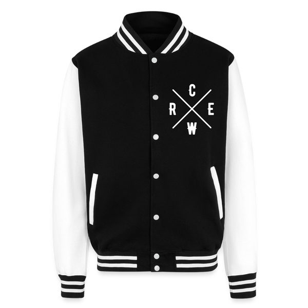 Wecrew Heavyweight Letterman Jacket - black/white
