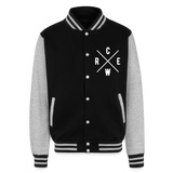 Wecrew Heavyweight Letterman Jacket - black/heather grey