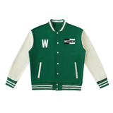 Wecrew Two-Tone Fleeced Varsity Jacket