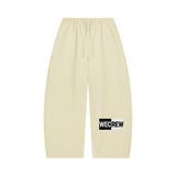 WECREW Waffle Barrel Leg Pants