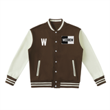 WECREW Two-Tone Fleeced Varsity Jacket