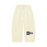 WECREW Waffle Barrel Leg Pants