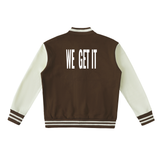 Wecrew Two-Tone Fleeced Varsity Jacket