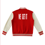 WECREW Two-Tone Fleeced Varsity Jacket