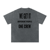 Wecrew Snow Washed Oversized Cotton T-Shirt