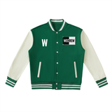 WECREW Two-Tone Fleeced Varsity Jacket
