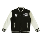 WECREW Two-Tone Fleeced Varsity Jacket