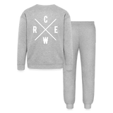 Wecrew Bella + Canvas  sweat suit - heather gray