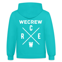 Wecrew Contrast Hoodie - scuba blue/asphalt