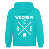 Wecrew Contrast Hoodie - scuba blue/asphalt